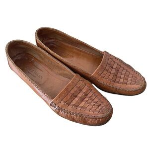 Leather Huaraches Loafers by Cole Haan Made in Italy Size 10 Classic Neutral